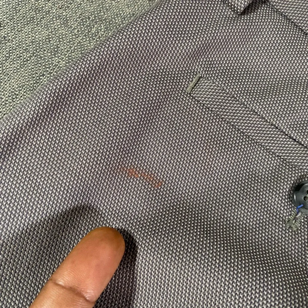 Banana Republic Mens Tailored Slim Fit Non Iron Grey Heathered Dress Pants 34x32